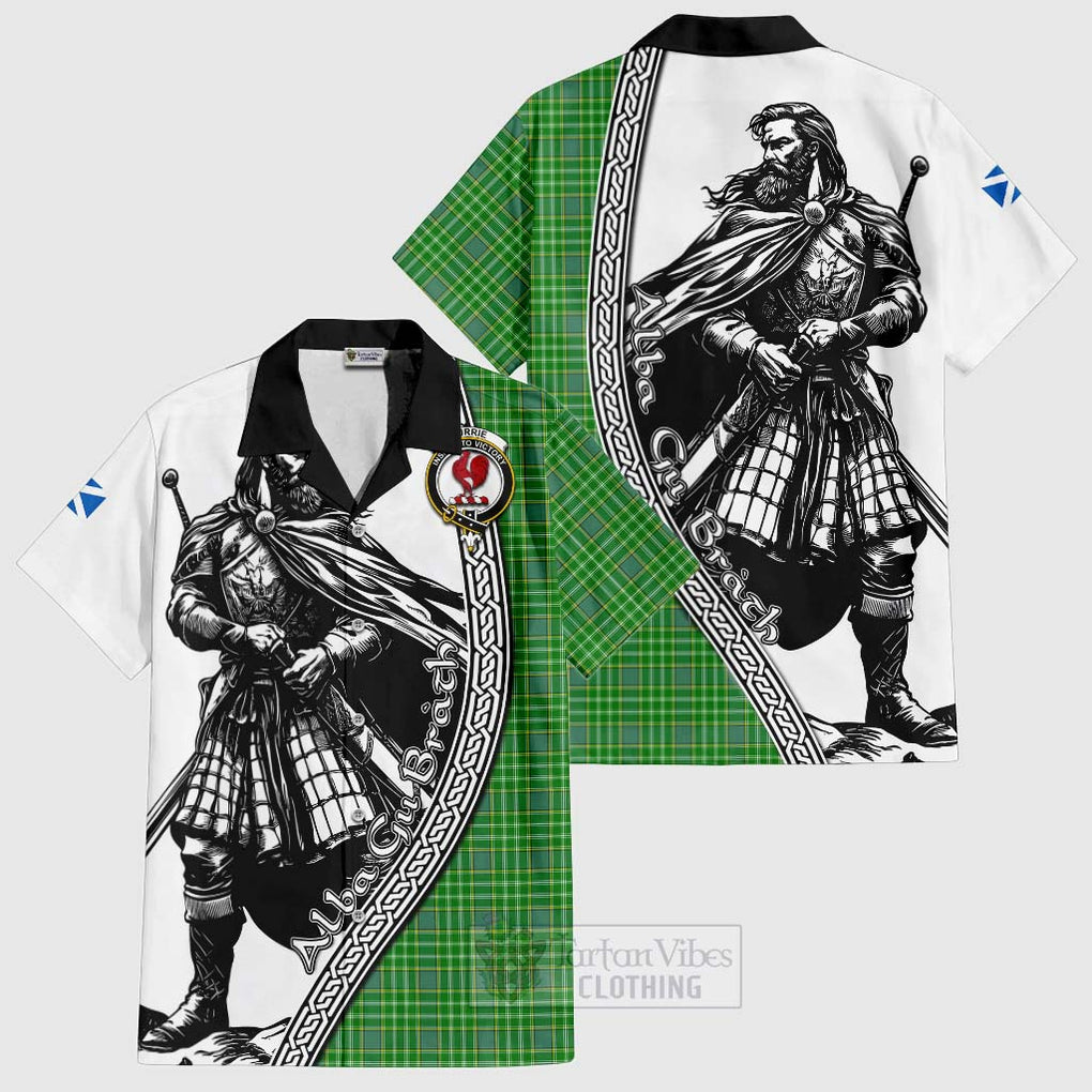 Currie Tartan Clan Crest Hawaiian Shirt with Highlander Warrior Celtic Style Kid - Tartan Vibes Clothing