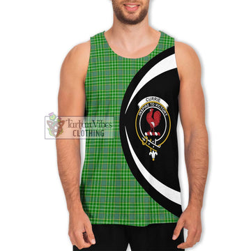 Currie Tartan Men's Tank Top with Family Crest Circle Style Men - Tartan Vibes Clothing