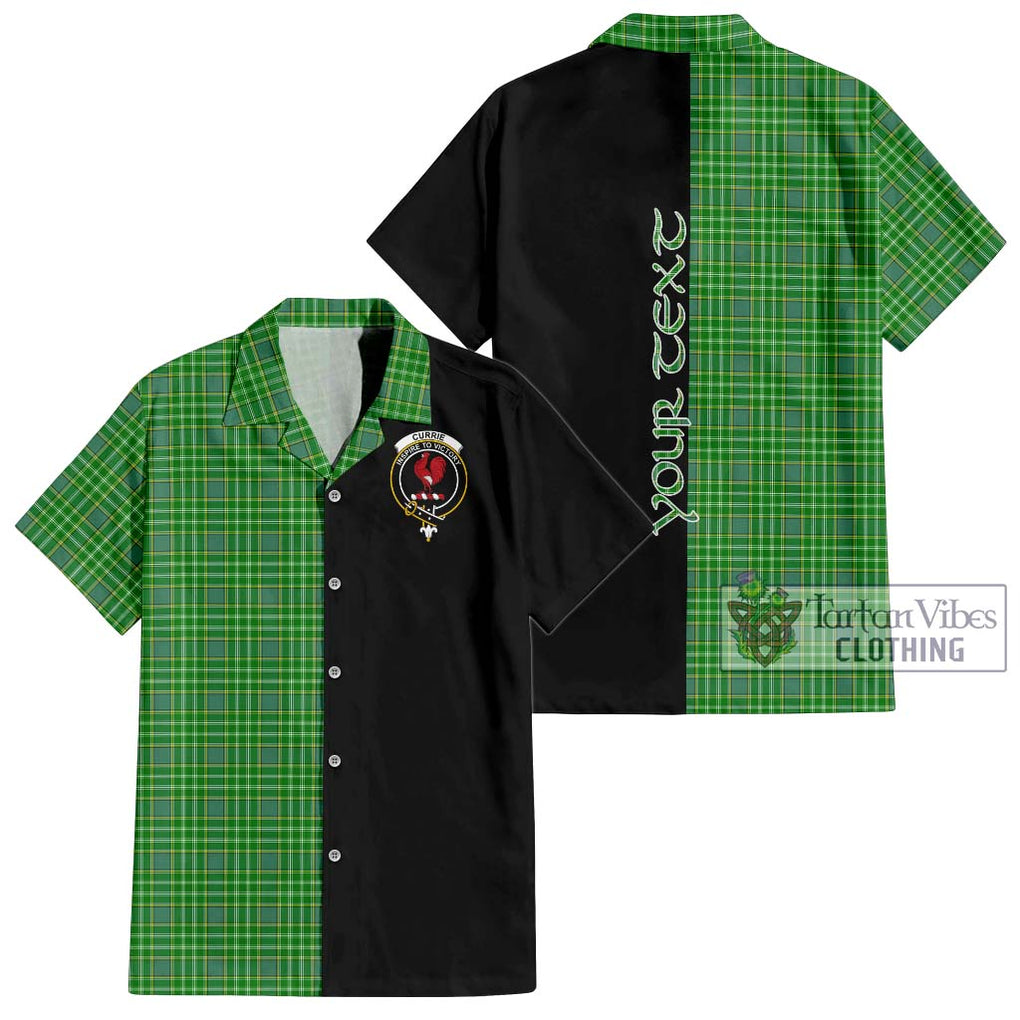 Currie Tartan Hawaiian Shirt with Family Crest and Half Of Me Style Kid - Tartan Vibes Clothing