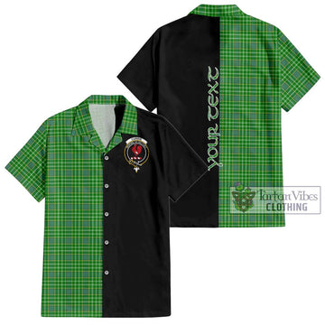 Currie Tartan Hawaiian Shirt with Family Crest and Half Of Me Style Kid - Tartan Vibes Clothing