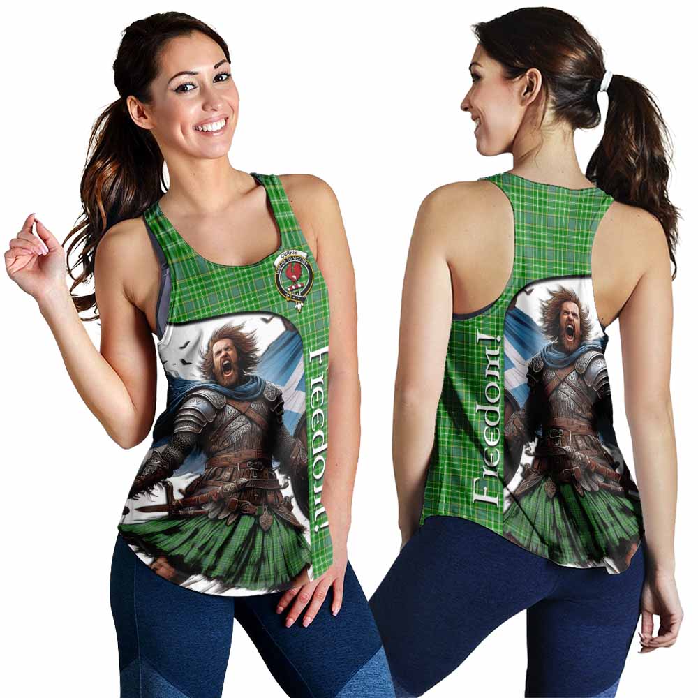 Currie Crest Tartan Women's Racerback Tanks Inspired by the Freedom of Scottish Warrior 4XL - Tartan Vibes Clothing