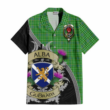 Currie Tartan Family Crest Hawaiian Shirt Lion Rampant Royal Thistle Shield Celtic Inspired Kid - Tartan Vibes Clothing