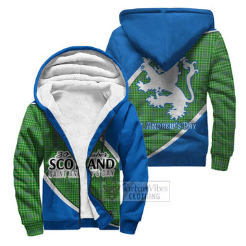 Currie Family Crest Tartan Sherpa Hoodie Celebrate Saint Andrew's Day in Style Unisex S - Tartan Vibes Clothing