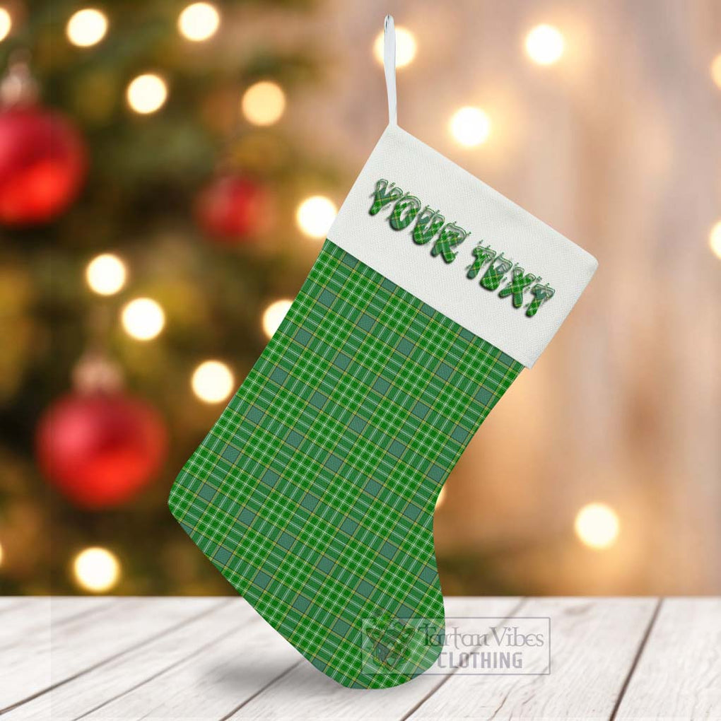 Currie Tartan Christmas Stocking with Personalized Text - Tartan Vibes Clothing
