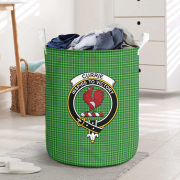 Currie Tartan Laundry Basket with Family Crest One Size - Tartan Vibes Clothing