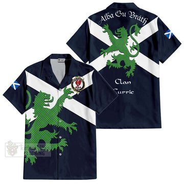 Currie Tartan Lion Rampant Hawaiian Shirt Proudly Display Your Heritage with Alba Gu Brath and Clan Name Kid - Tartan Vibes Clothing