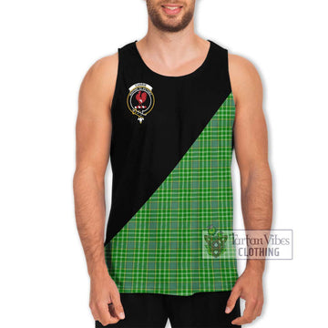 Currie Tartan Men's Tank Top with Family Crest and Military Logo Style Men - Tartan Vibes Clothing