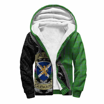 Currie Tartan Family Crest Sherpa Hoodie Lion Rampant Royal Thistle Shield Celtic Inspired Unisex S - Tartan Vibes Clothing