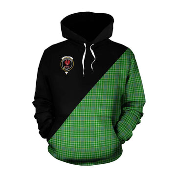 Currie Tartan Cotton Hoodie with Family Crest and Military Logo Style Pullover Hoodie XS - Tartan Vibes Clothing