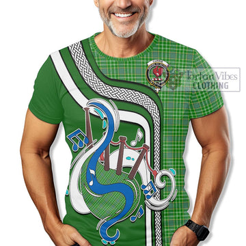 Currie Tartan T-Shirt with Epic Bagpipe Style