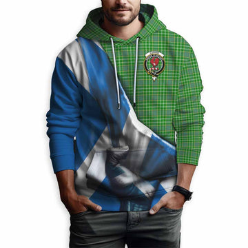 Currie Tartan Hoodie with Family Crest Scotland Patriotic Style Pullover Hoodie - Tartan Vibes Clothing