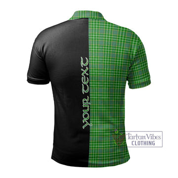 Currie Tartan Polo Shirt with Family Crest and Half Of Me Style - Tartan Vibes Clothing