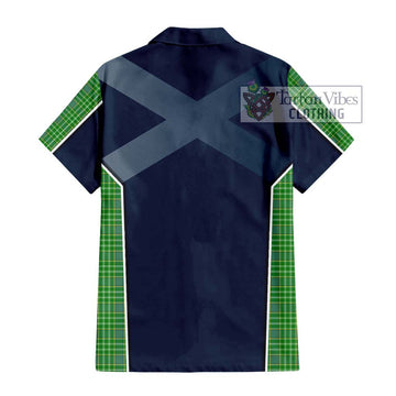 Currie Tartan Hawaiian Shirt with Family Crest and Lion Rampant Vibes Sport Style - Tartan Vibes Clothing
