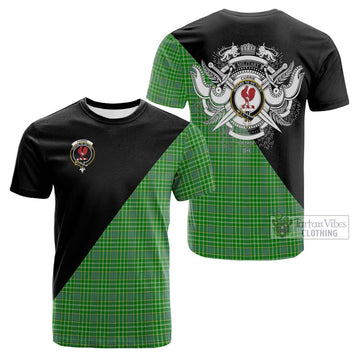 Currie Tartan Cotton T-shirt with Family Crest and Military Logo Style Kid's Shirt - Tartan Vibes Clothing