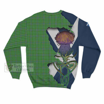 Currie Tartan Family Crest Sweatshirt Scottish Thistle Celtic Inspired - Tartan Vibes Clothing