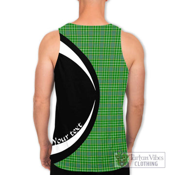 Currie Tartan Men's Tank Top with Family Crest Circle Style - Tartan Vibes Clothing
