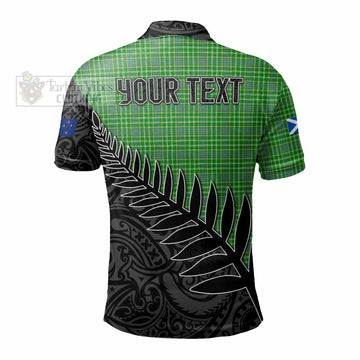 Currie Crest Tartan Polo Shirt with New Zealand Silver Fern Half Style - Tartan Vibes Clothing