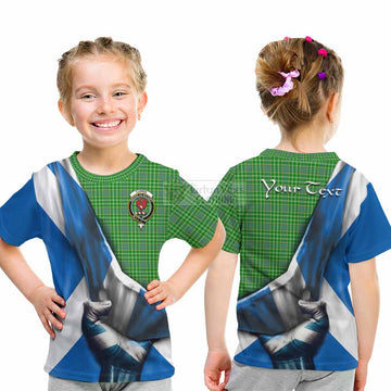 Currie Tartan Kid T-Shirt with Family Crest Scotland Patriotic Style - Tartan Vibes Clothing