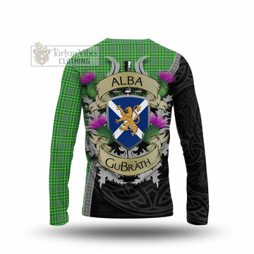 Currie Tartan Family Crest Long Sleeve T-Shirt Lion Rampant Royal Thistle Shield Celtic Inspired - Tartan Vibes Clothing