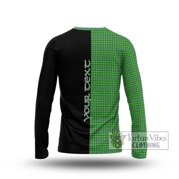 Currie Tartan Long Sleeve T-Shirt with Family Crest and Half Of Me Style - Tartan Vibes Clothing