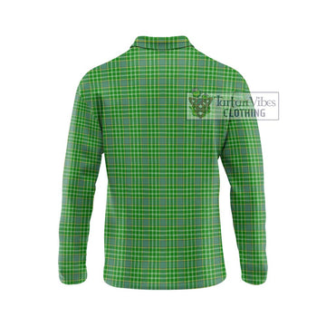 Currie Tartan Long Sleeve Polo Shirt with Family Crest DNA In Me Style - Tartan Vibes Clothing