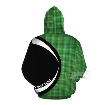Currie Tartan Cotton Hoodie with Family Crest Circle Style Pullover Hoodie - Tartan Vibes Clothing