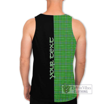 Currie Tartan Men's Tank Top with Family Crest and Half Of Me Style - Tartan Vibes Clothing