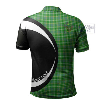 Currie Tartan Men's Polo Shirt with Family Crest Circle Style - Tartan Vibes Clothing