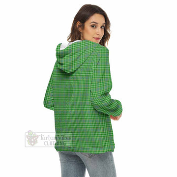 Currie Tartan Women's Borg Fleece Hoodie with Half Zip - Tartan Vibes Clothing