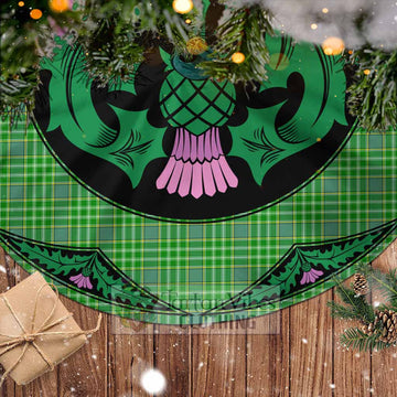 Currie Tartan Christmas Tree Skirt Scottish Thistle Style - Tartan Vibes Clothing