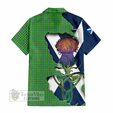 Currie Tartan Family Crest Hawaiian Shirt Scottish Thistle Celtic Inspired - Tartan Vibes Clothing