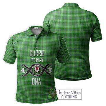 Currie Tartan Polo Shirt with Family Crest DNA In Me Style - Tartan Vibes Clothing