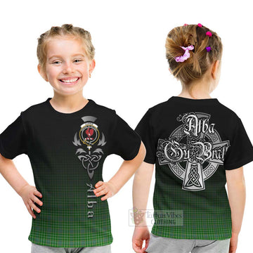 Currie Tartan Kid T-Shirt Featuring Alba Gu Brath Family Crest Celtic Inspired - Tartan Vibes Clothing