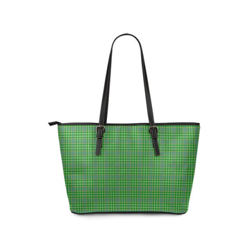Currie Tartan Leather Tote Bag