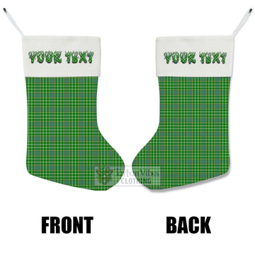 Currie Tartan Christmas Stocking with Personalized Text - Tartan Vibes Clothing