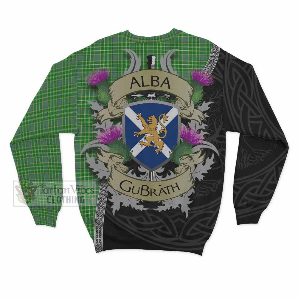Currie Tartan Family Crest Sweatshirt Lion Rampant Royal Thistle Shield Celtic Inspired - Tartan Vibes Clothing
