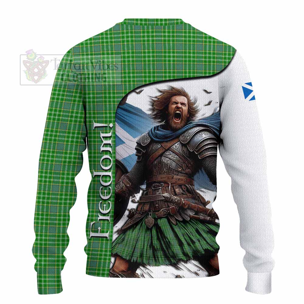 Currie Crest Tartan Knitted Sweater Inspired by the Freedom of Scottish Warrior - Tartan Vibes Clothing