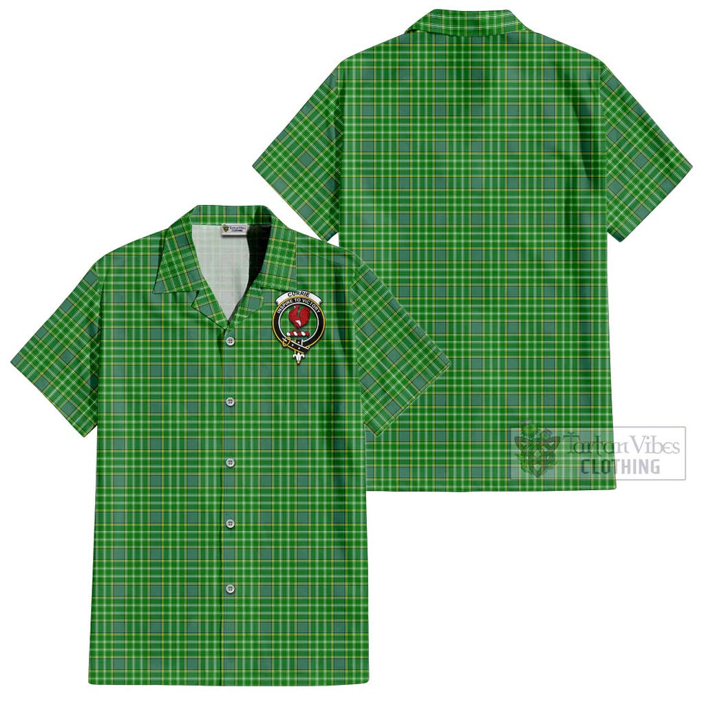 Currie Tartan Cotton Hawaiian Shirt with Family Crest - Tartan Vibes Clothing