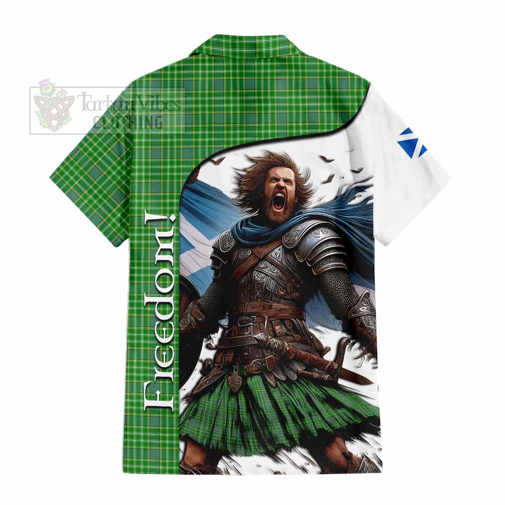 Currie Crest Tartan Hawaiian Shirt Inspired by the Freedom of Scottish Warrior - Tartan Vibes Clothing
