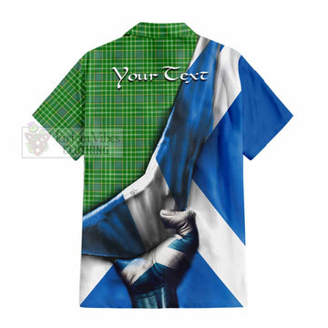Currie Tartan Hawaiian Shirt with Family Crest Scotland Patriotic Style - Tartan Vibes Clothing