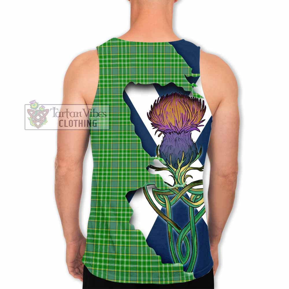 Currie Tartan Family Crest Men's Tank Top Scottish Thistle Celtic Inspired - Tartan Vibes Clothing