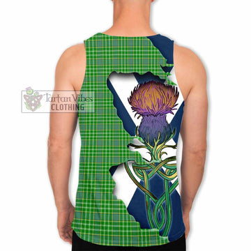 Currie Tartan Family Crest Men's Tank Top Scottish Thistle Celtic Inspired - Tartan Vibes Clothing
