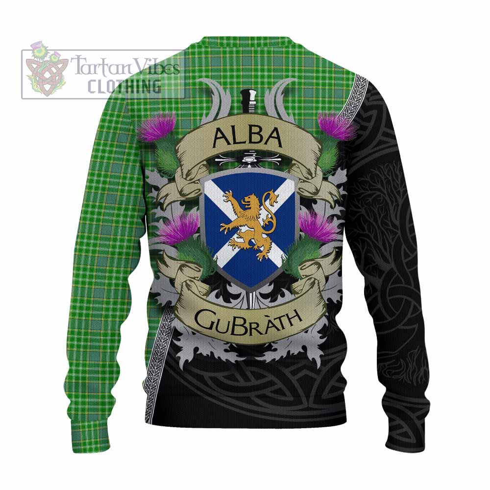Currie Tartan Family Crest Knitted Sweater Lion Rampant Royal Thistle Shield Celtic Inspired - Tartan Vibes Clothing