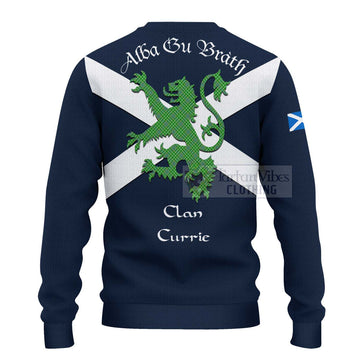 Currie Tartan Lion Rampant Ugly Sweater Proudly Display Your Heritage with Alba Gu Brath and Clan Name - Tartan Vibes Clothing