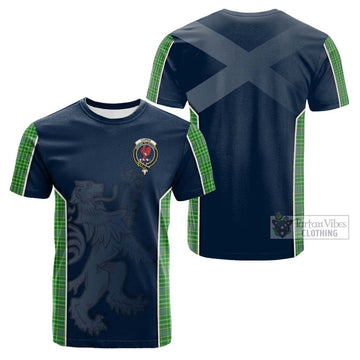Currie Tartan Cotton T-shirt with Family Crest and Lion Rampant Vibes Sport Style Kid's Shirt - Tartan Vibes Clothing