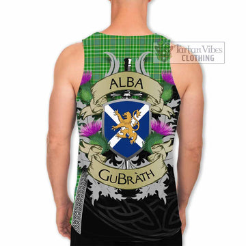 Currie Tartan Family Crest Men's Tank Top Lion Rampant Royal Thistle Shield Celtic Inspired - Tartan Vibes Clothing