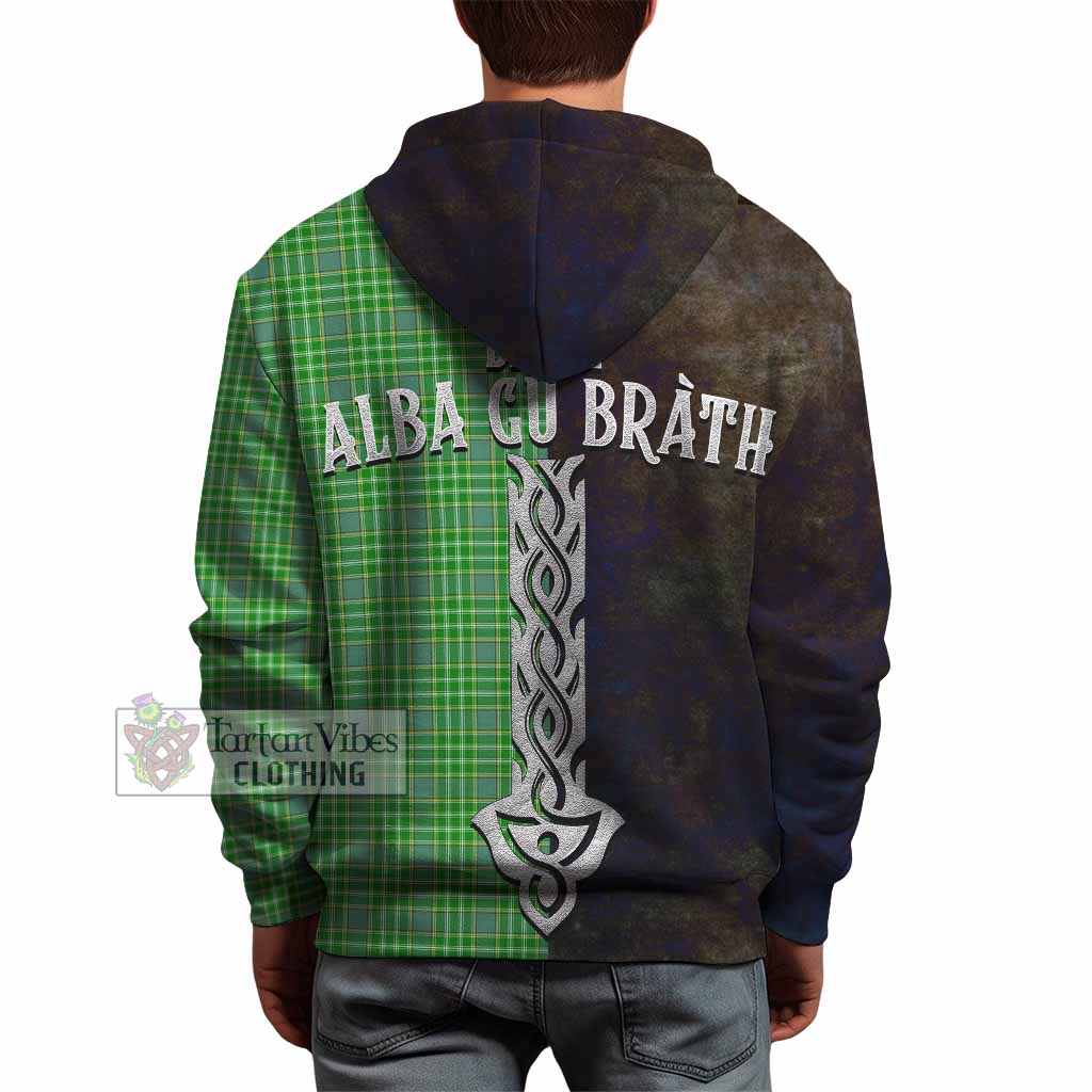 Tartan Vibes Clothing Currie Tartan Family Crest Hoodie Alba Gu Brath Be Brave Lion Ancient Style
