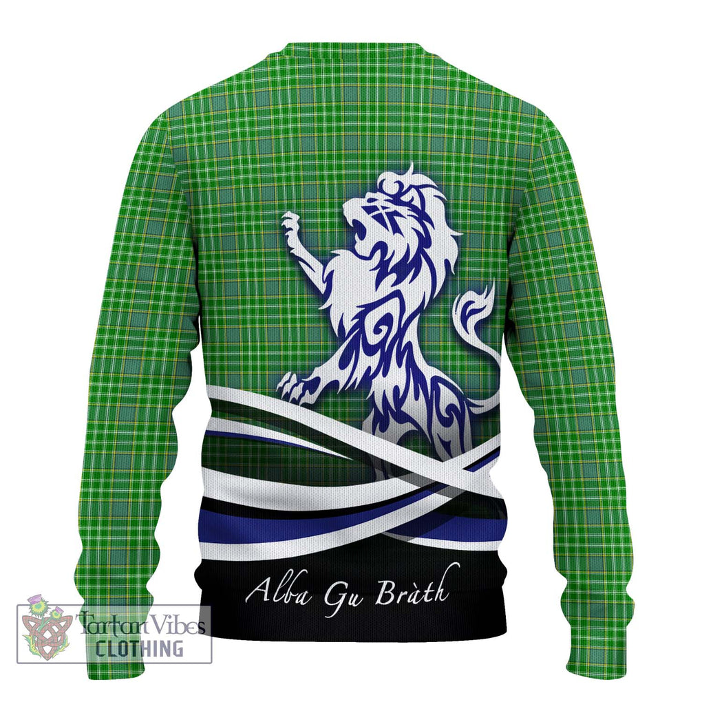 Currie Tartan Ugly Sweater with Alba Gu Brath Regal Lion Emblem - Tartan Vibes Clothing
