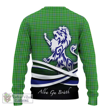 Currie Tartan Ugly Sweater with Alba Gu Brath Regal Lion Emblem - Tartan Vibes Clothing