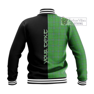 Currie Tartan Baseball Jacket with Family Crest and Half Of Me Style - Tartan Vibes Clothing